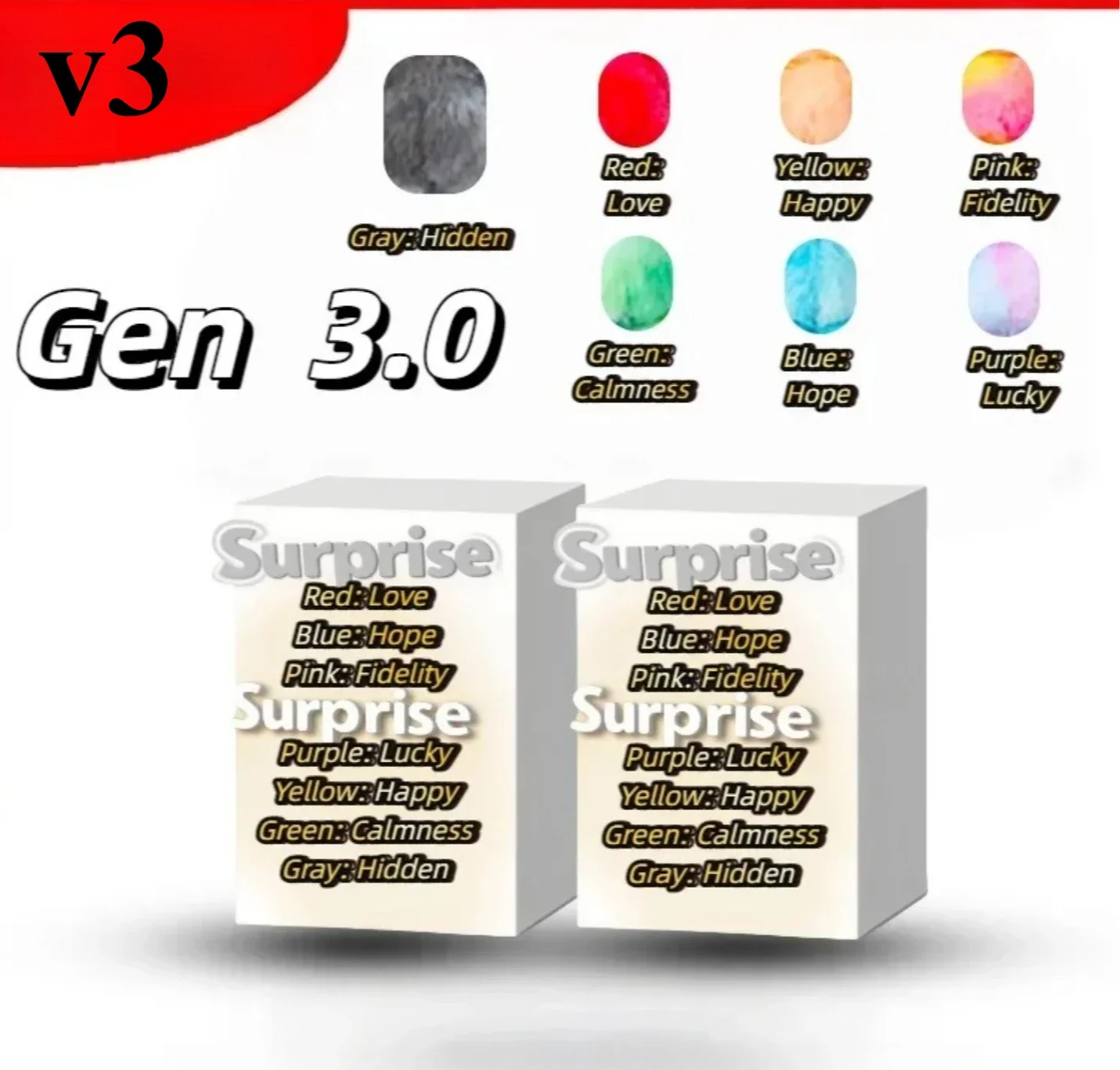 

//~NewV3 High Quality Collection Blind Box Surprise Mysterious Box Plush Vinyl Doll Keychain Pandent Birthday Gift