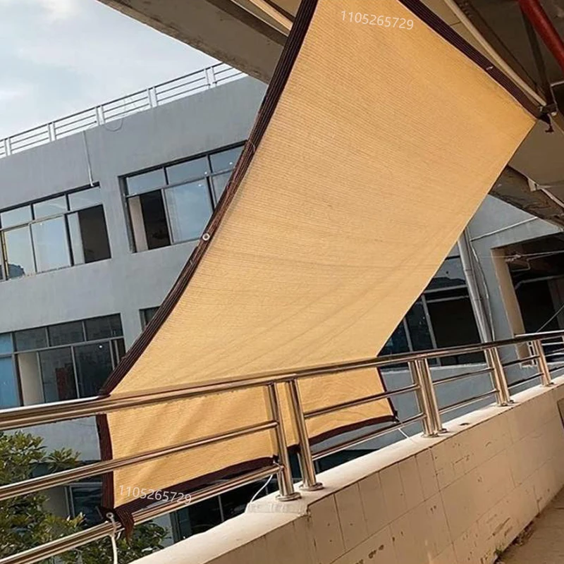HDPE Beige Sunshade Net, Garden Plants, UV Resistant Shed, Outdoor Sunshade Pavilion Garage, Swimming Pool Sunshade, 75-80%