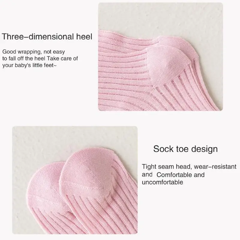 5 Pair Baby Girls Socks Soft Breathable Socks Fashionable Middle Tube Socks Stackable for Teenager Girls Student