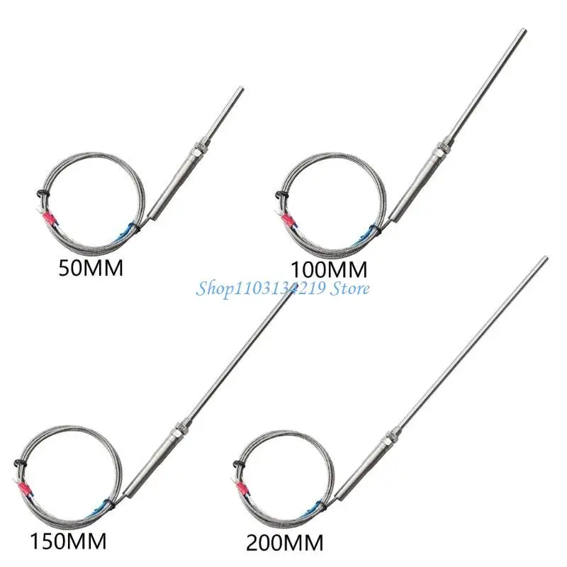 Sonda termocoppia N5KC con filettatura a vite da 8 mm e filo da 1 m misurazione accurata della temperatura