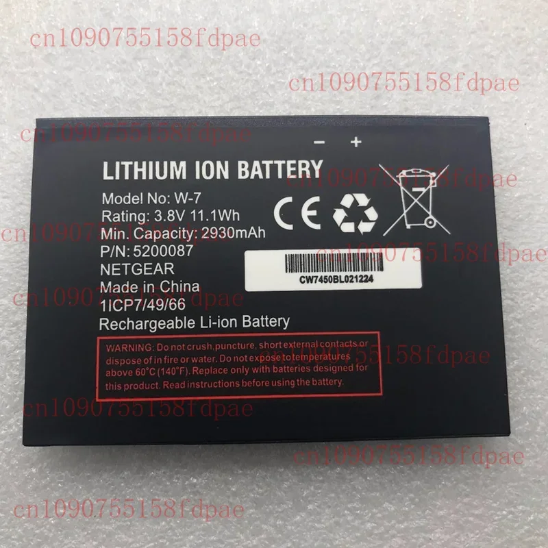 W-7 - New 2930mAh Battery for Netgear Sierra Wireless Router Aircard 790S 810S