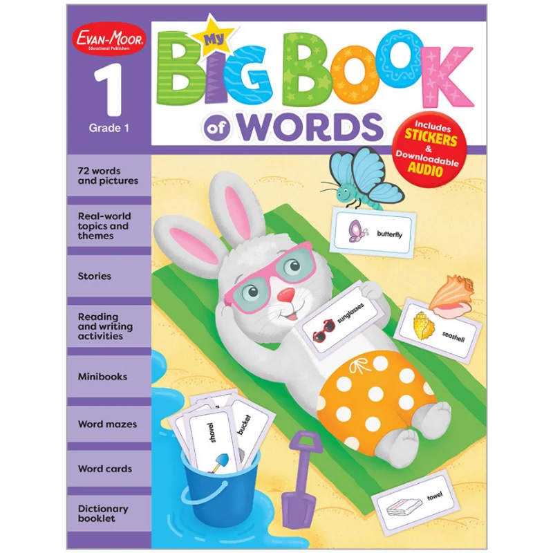 My First Big Book Of Words Grade 1 EvanMoor EvanMoor 9781645142737 Book