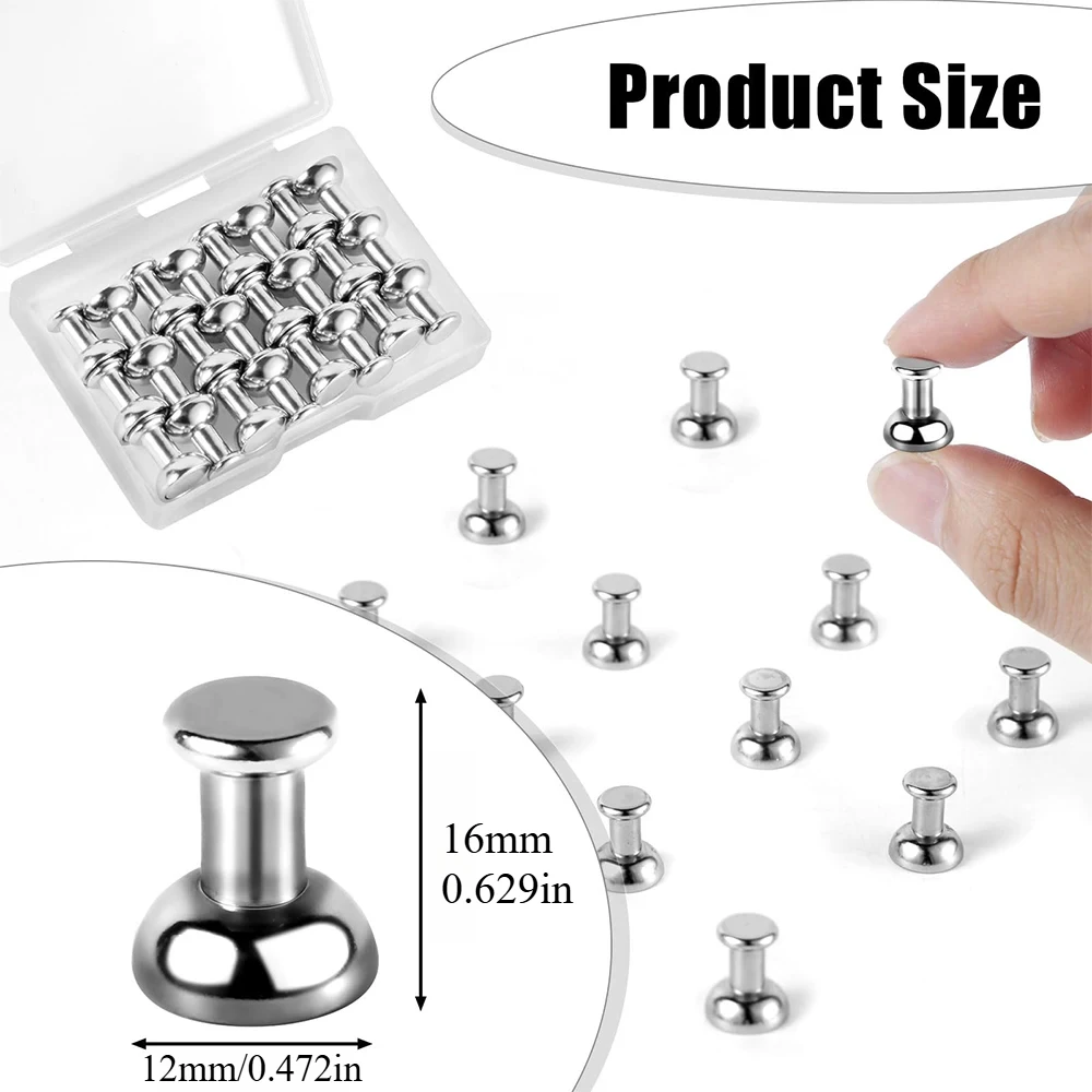Super Strong Push pin 12x16mm  Office thumbtack Strong Neodymium Magnetic push pins for Metal Door,Fridge,Office, Classroom image 2