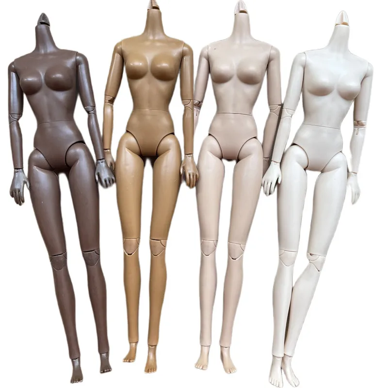 Doll Multi-Joints Movable Figure Body 1/6 Doll Toy Figure Brown Beige White Doll Yoga Slim Fat Body Girl DIY Dressing Gift Toy