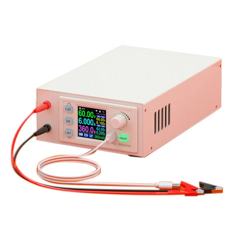 

A33R-RD RK6006-C 60V 6A 4 Digit AC To DC Adjustable Digital Control Stabilized Lab Bench Power Supply Battery Charging, Easy To