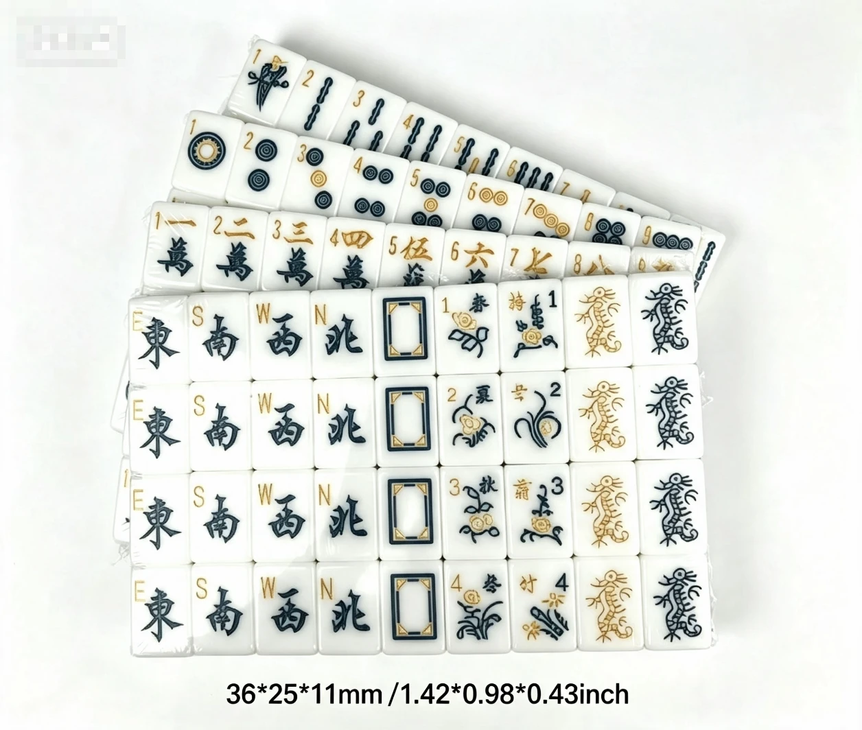 Original Luxury White Acrylic American Mahjong Set with Gift Box, 160 Mahjong Tiles, Rule Cards, Mahjong Line Finder& Dice