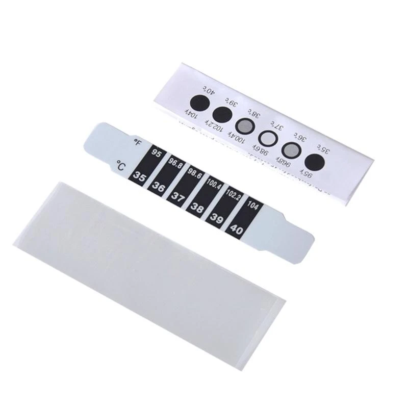 

20PCS Fever Stickers Children Forehead Thermometer Fever Track Stickers Fever Continuous Monitor Strips G2TD