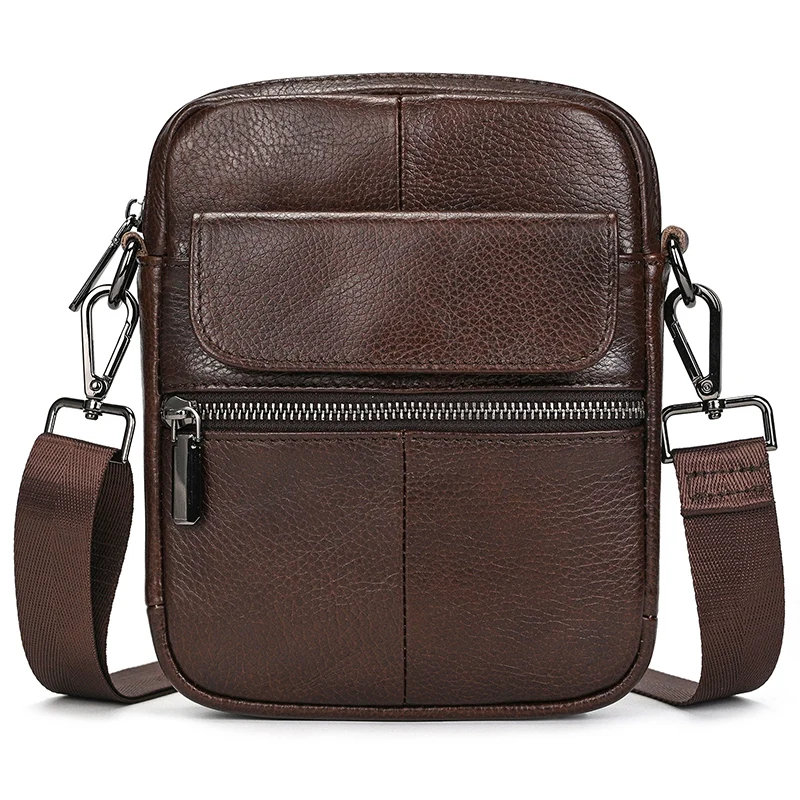 Casual men's bags Leather Small Shoulder Bag for men male crossbody bags soft cow skin messenger bags single shoulder bag