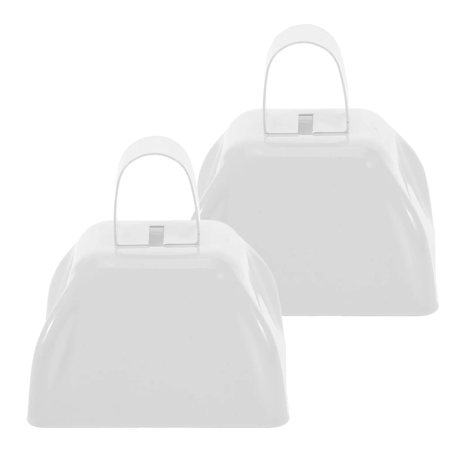 2Pcs Metal Cowbells Noise Makers Loud Football Cheering Bells for Sporting Events Parties Celebrations Gatherings