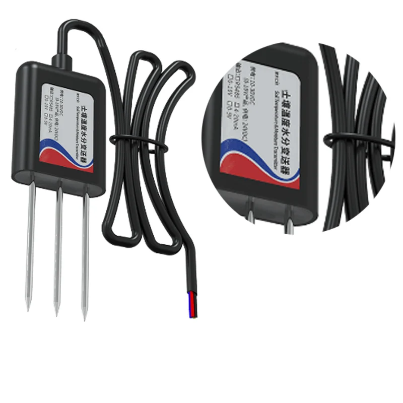 Agriculture Automatic Water Planting System Soil Moisture Meter Soil Temperature And Moisture Sensor