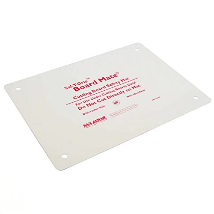 

Коврик для разделочной доски San Jamar CBM38 Saf-T-Grip Board-Mate, нескользящий, белый, 8 дюймов (ширина) x 3 дюйма (высота)