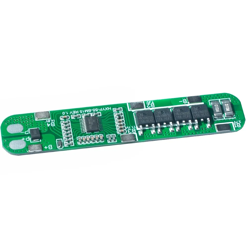5S 18.5V 18650 Lithium Battery Protection Board Anti-overcharged over-discharge 21V Solar Lighting Li-ion Lipo 5 Pack 15A 25A