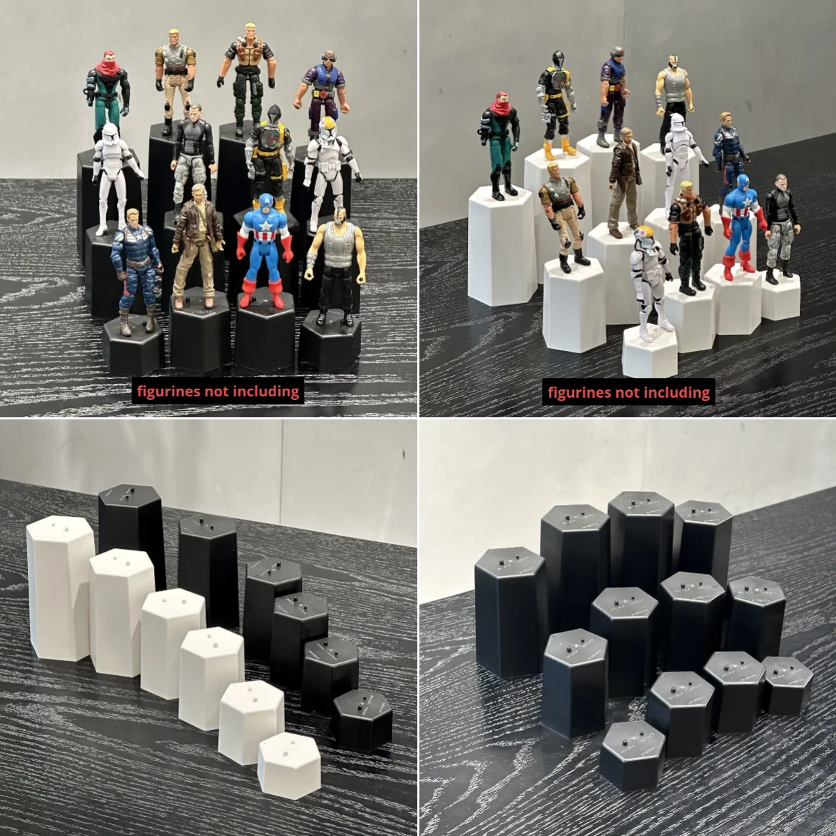 Display Stand Risers base For 3.75'' vintage & Modern Gi Joe star Wars Trooper Hero Figures Accessory