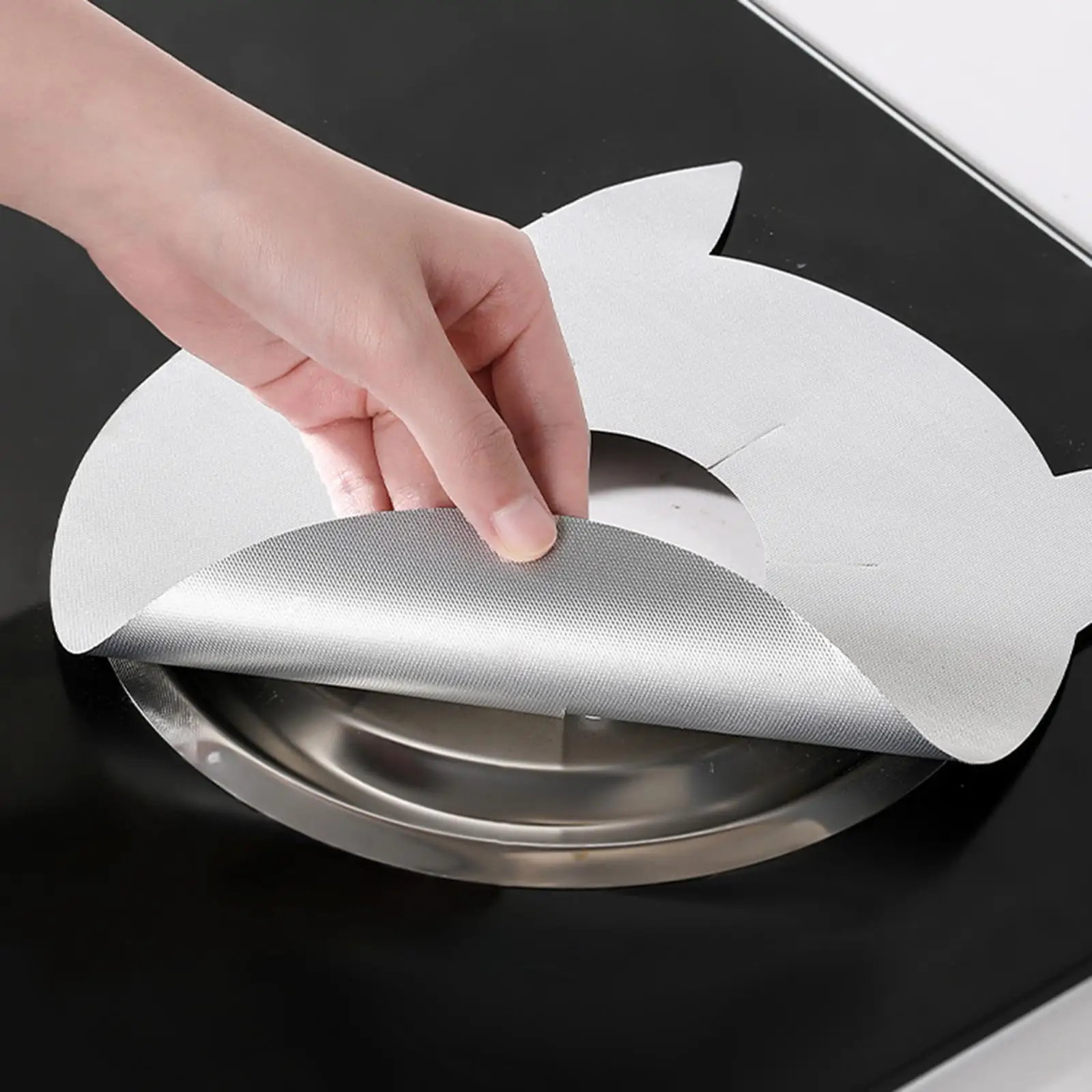 Kitchen Stove Top Protector Heat Resistant Burner Cover Liner for Gas Range with Nonslip Oil Proof Pad White