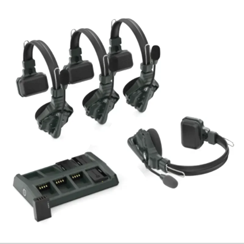 

Hollyland Solidcom C1 Беспроводная гарнитура для внутренней связи с дистанционным микрофоном для наушников, дальность действия 1000 футов