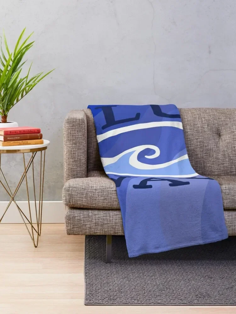 Geneseo Swim & Dive Blue Wave Throw Blanket Comforter For Baby warm winter Blankets