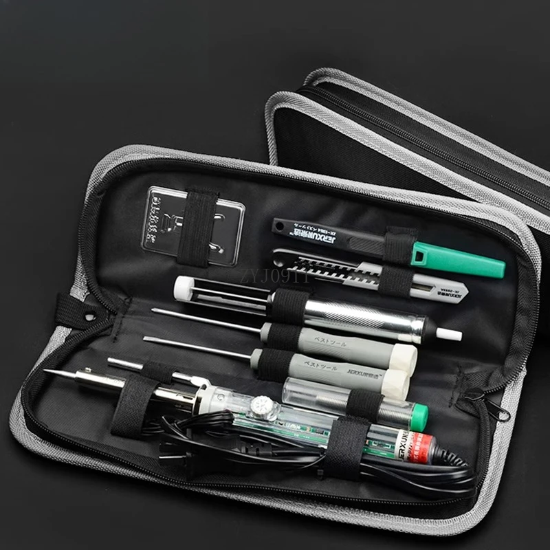 일정한 온도 전기 납땜 인두 세트, 다기능 가정용 60w 고출력 전자 유지 보수 용접 도구