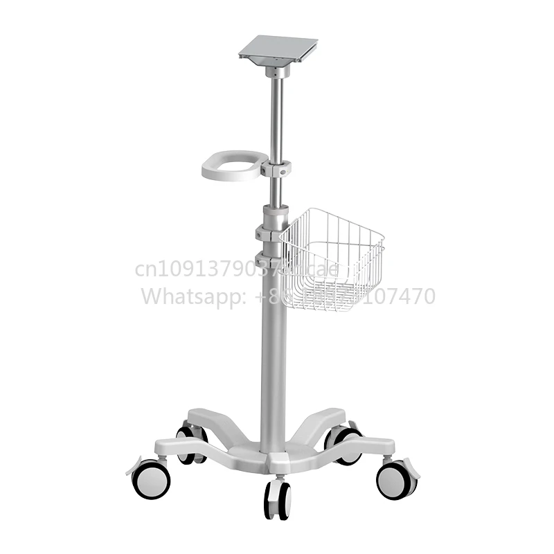 2026 . Height Adjustable Movable Hospital Trolley Supplier For Patient Monitor