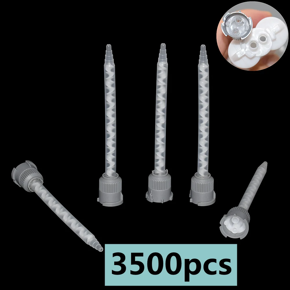 3500 Stück 1:1 Harz AB-Kleber Mischrohr Statischer Mischer 111mm Epoxidharz-Klebstoff-Mischdüsen für 50ml 1:1 Klebstoffkartuschen – Detail 1