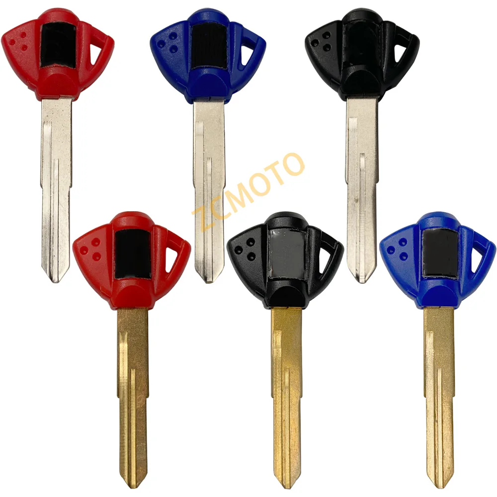 Motorcycle Key Uncut Blade Blank Key Suitable For Suzuki GSXR 600 750 1000 1300 F SV 650 ABS GSX GSX600F GSX750F