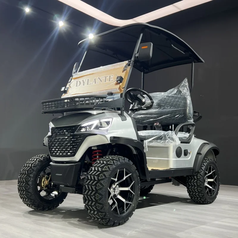 2025 سريع 45 كيلومتر/ساعة بطارية ليثيوم 2 4 مقاعد نادي كهربائي عربات الغولف 72 فولت مدينة جولف سكوتر عربات الغولف 2 + 2 مقاعد عربة جولف