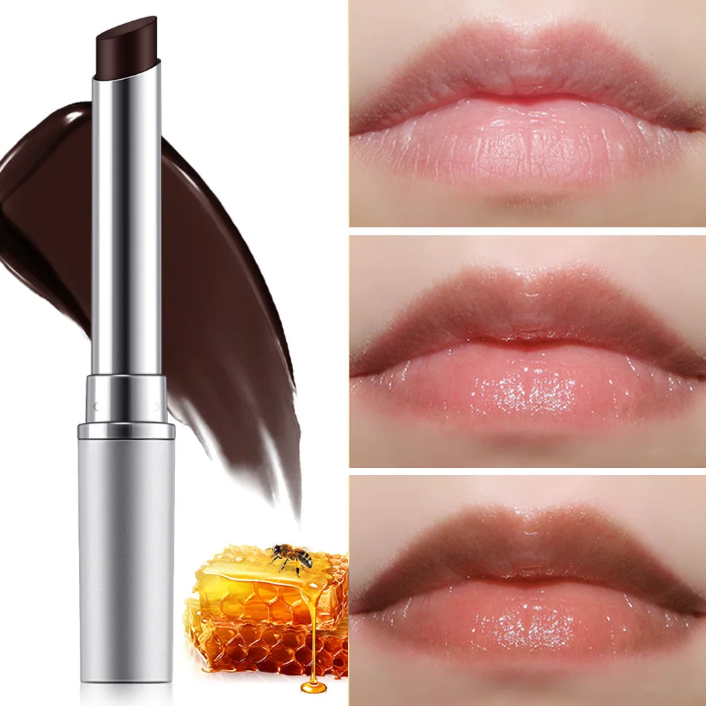 Moisturizing Black Honey Tinted Lipstick Long-Lasting Colorless Lip Balm Hydrating Lips Plumper Nourish Makeup Lip Care Cosmetic