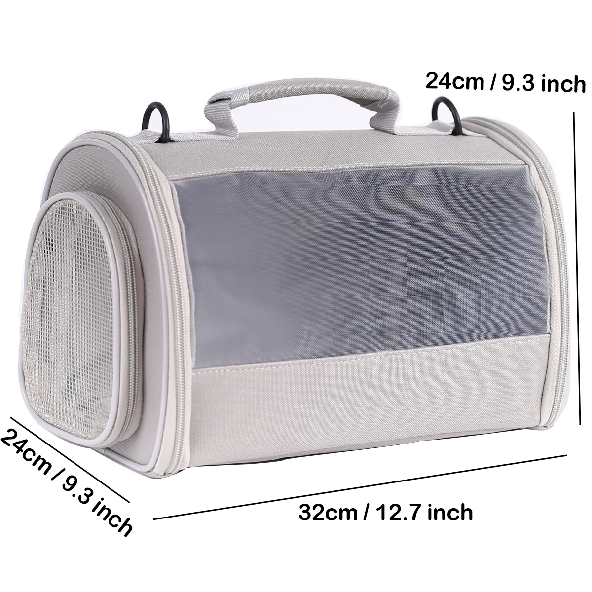 Portable Clear Bird Parrot Transport Cage Breathable Bird Carrier Travel Bag Small Pet Access Window Collapsible Outdoor Bag