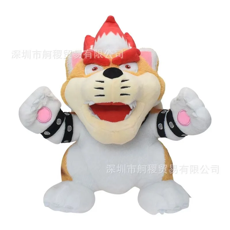 Super Mario Bowser Plüschtier 25cm Super Weiches Sitzendes/Stehendes Stofftier König Koopa Bösewicht-Figur Ideales Spiel-Themen-Geschenk