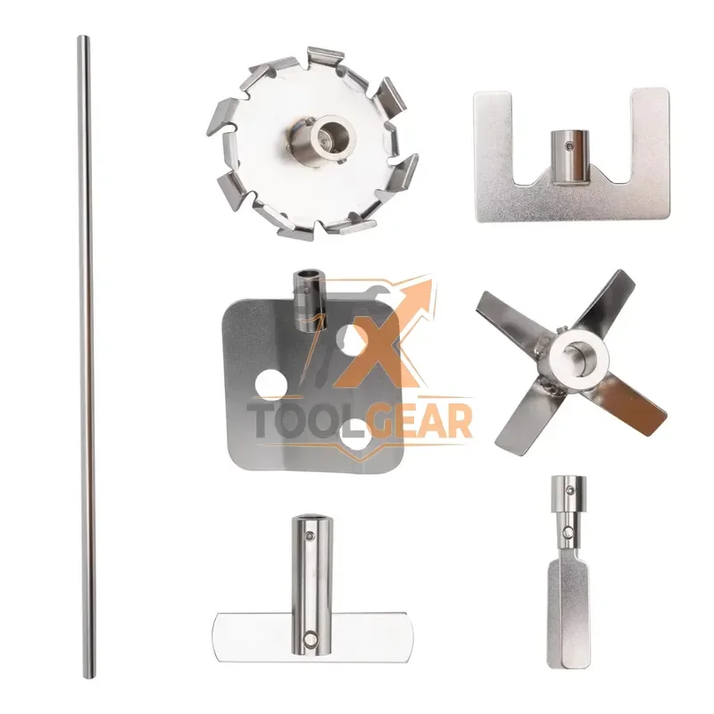 2026hotsale* WEIAI Mixing Equipment Centrifugal Anchor Propeller Stirring Blade 316L Stainless Steel Overhead Stirrer Paddle