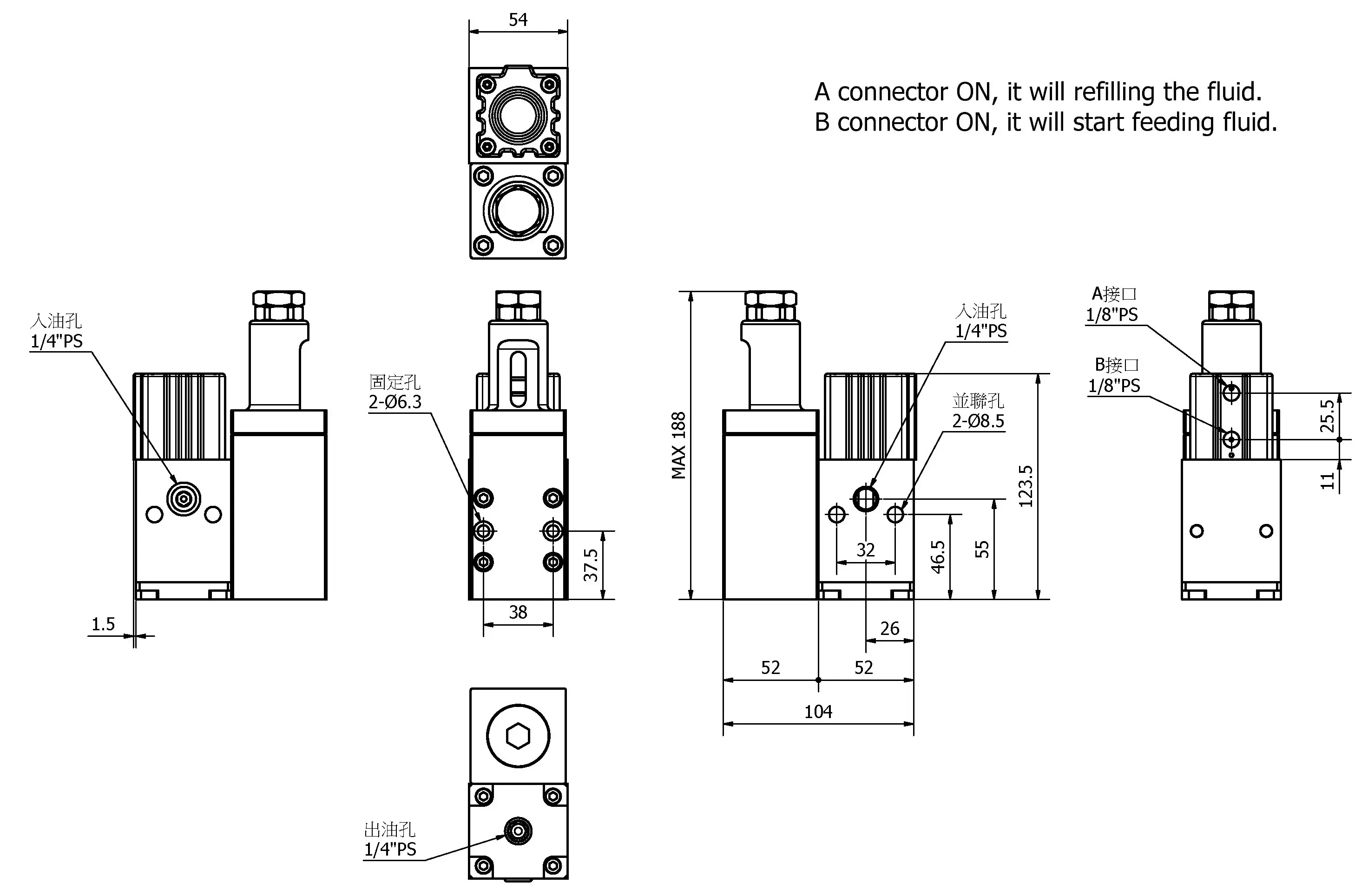 Quality Guaranteed Automatic  Type Dispenser Valves Pneumatic Plug & Gate Structure for Oil Media