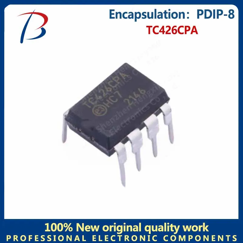 10PCS  The TC426CPA packages a DIP-8 gate to drive a 1.5A dual-channel high-speed MOS driver