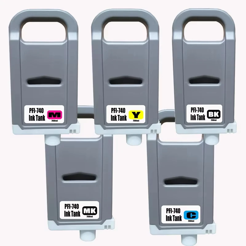 PFI-740 PFI740 PFI 740 Ink Cartridge New 700ML Compatible For Canon TZ30000 TZ32000 Printer With High Quality pigment Ink chip