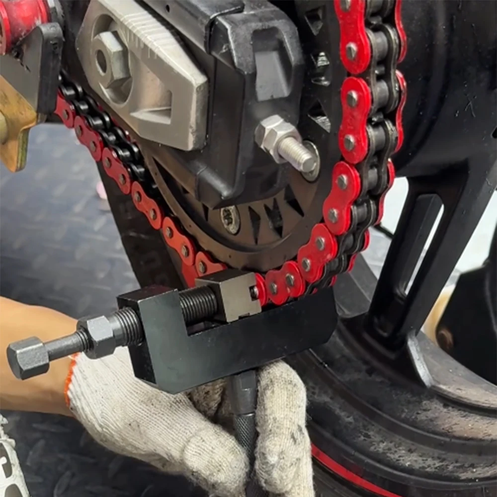 Motorcycle Chain Riveting Tool Set Suitable for 520, 525, 530 Model X or O-Ring Chain rivet tool Splitter Breaker accessories