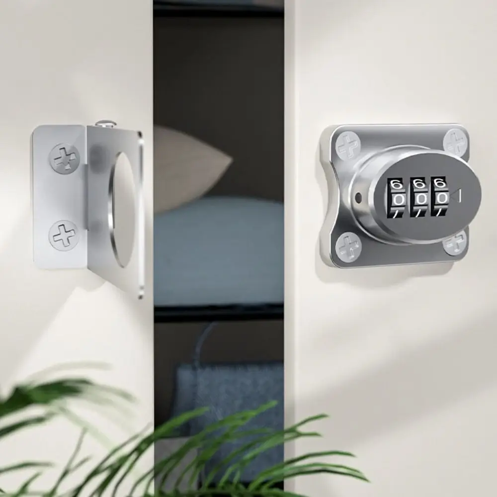 Simple 3-digit Cabinet Door Lock Protect Antirust Code Lock ABS and Stainless Steel Firm Baby Safety Locks Cupboard