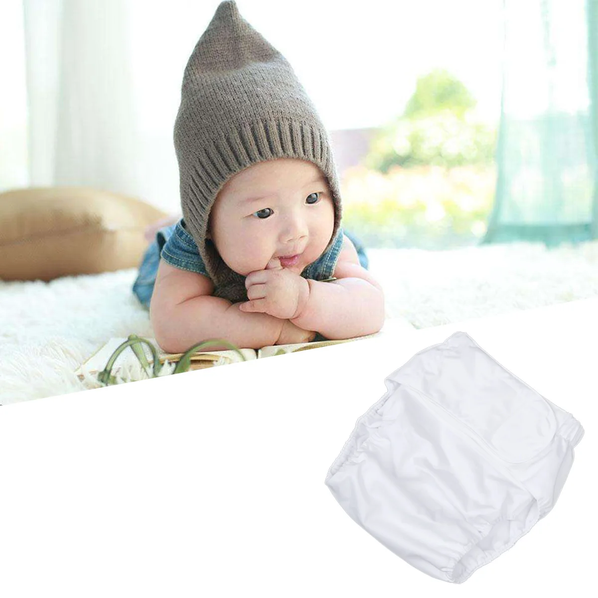 الكبار قابل للغسل الشريط حفاضات سلس قابلة لإعادة الاستخدام متوسطة الحجم الأبيض مانعة للتسرب قابل للتعديل المسنين التمريض السراويل