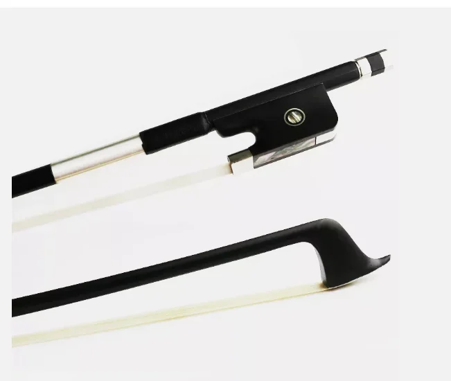 

1pcs NEW 4/4 Black Carbon Fiber Cello Bow Ebony Frog Natural Horse hair