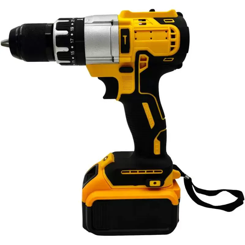 21V High Power DW791 Lithium Electric Impact Drill Drilling 13mm Multi-Function Hand Drill Full Set of Accessories