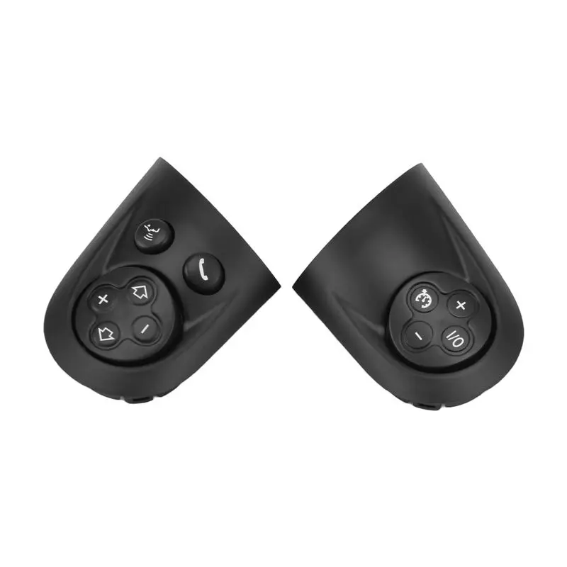 A13F-2Pcs Steering Wheel Multifunction Control Switch Cover For MINI Cooper R55 R56 R57 R58 R59 R60 R61