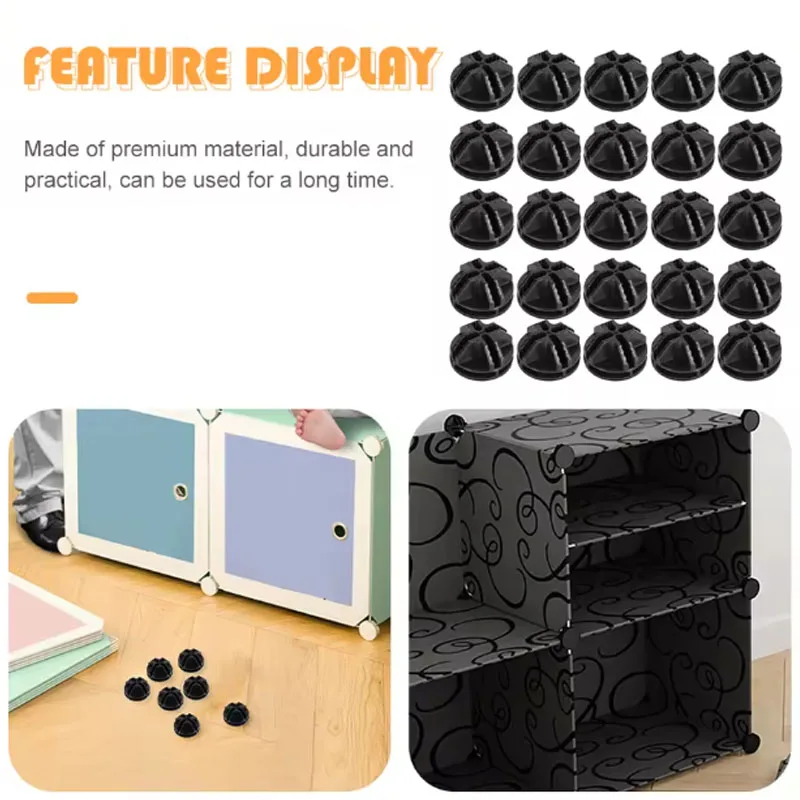 20 szt. Klamra druciana kostka organizator złącze siatka złącza blokujące klips do szafy Abs szafka półki do przechowywania