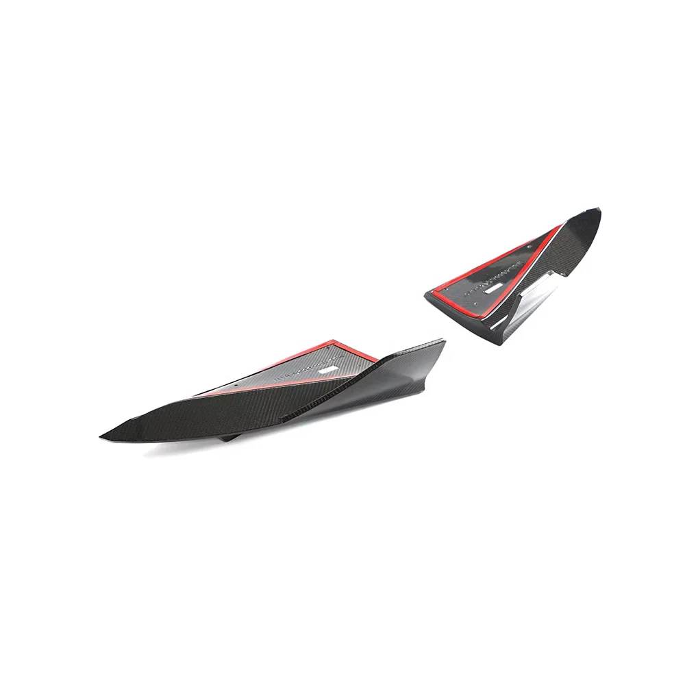 Kit Modifikasi Mobil Diffuser Belakang Tambahan Serat Karbon Kering untuk Tesla Model S Plaid