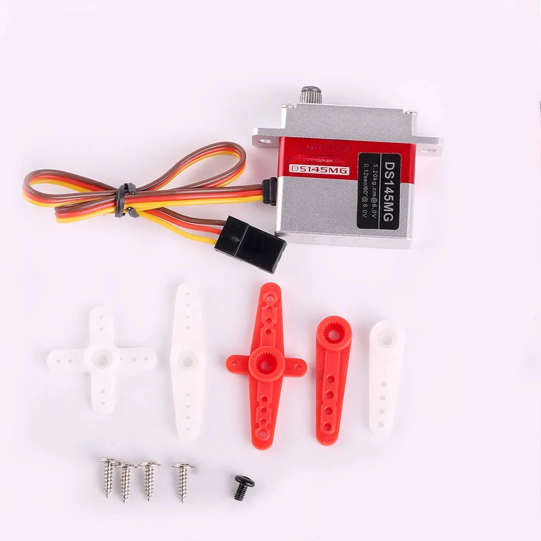 DS145MG 6V 5kg 0.12 SEC High Precision Metal Gear Digital Wing Glider Servo for UAV RC Car Robot Arm Boat Helicopter