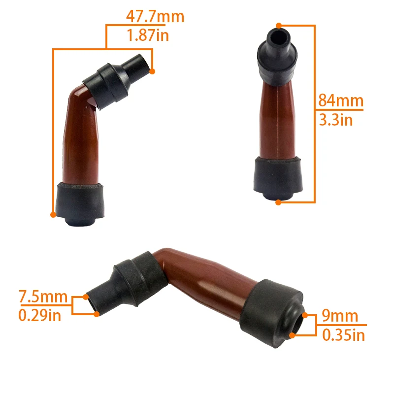 For SUZUKI Scooter Motorbike Bike Universal Motorcycle Flash Spark Plug Cap Lgnition Coil Rubber Decorative Cover