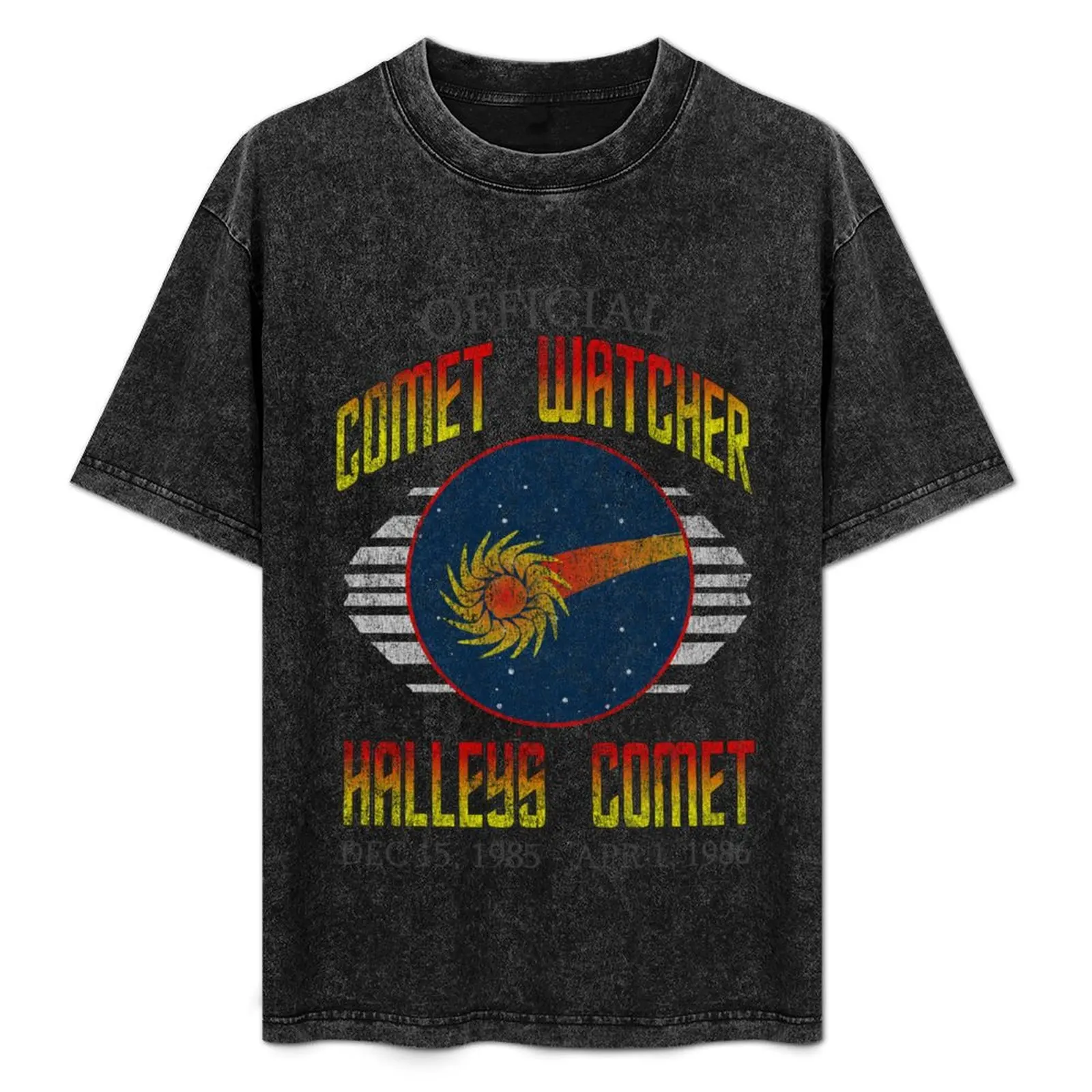 

Halley's Comet Watcher Vintage T-Shirt Sun Protective Outdoor Tee Top