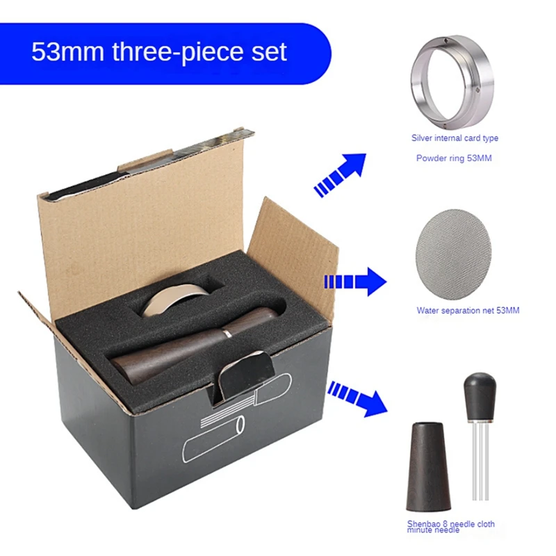 

Coffee Stirrer Distributor Needle Coffee Stirrer Espresso Stainless Steel Receive Powder Ring Set Coffee Tool Easy Install 53MM