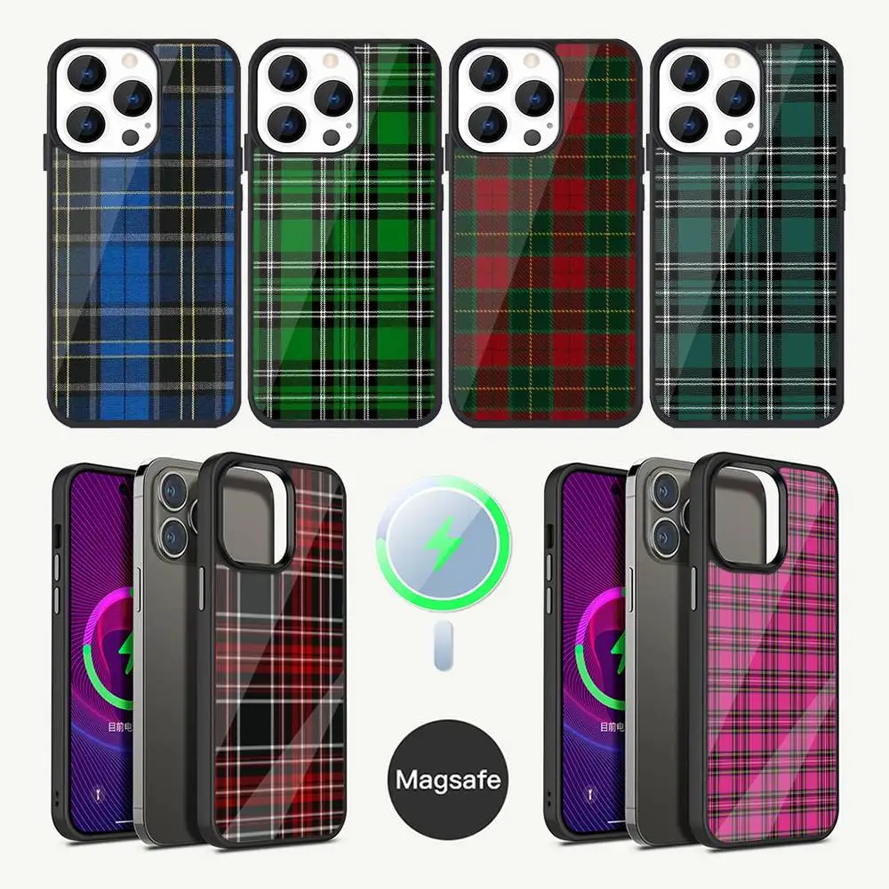 

Clan Stewart Dress Tartan Phone Case For iPhone 17,16,15,14,13,12,11,Plus,Pro,Max Mini Magsafe Magnetic Wireless Charging