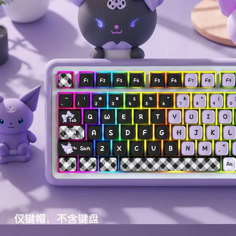 

Sanrio Kuromi четырехсторонний прозрачный кристалл термосублимационный колпачок из ПБТ персонализированная настройка высота MSA колпачок подарок