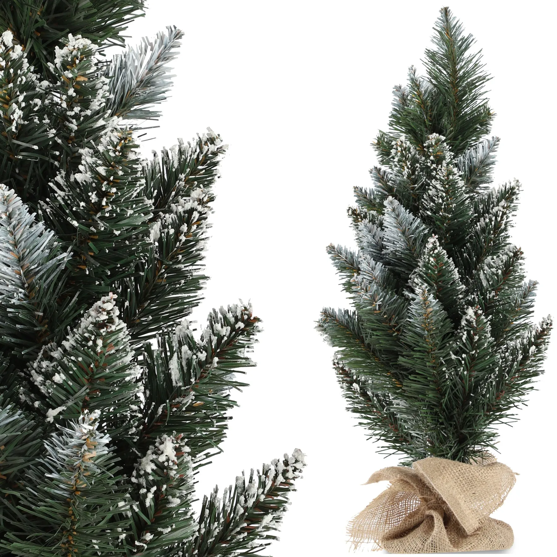 Kadax Kerstboom Kunstmatig Klein 50 Cm Dennen Sneeuw Juta