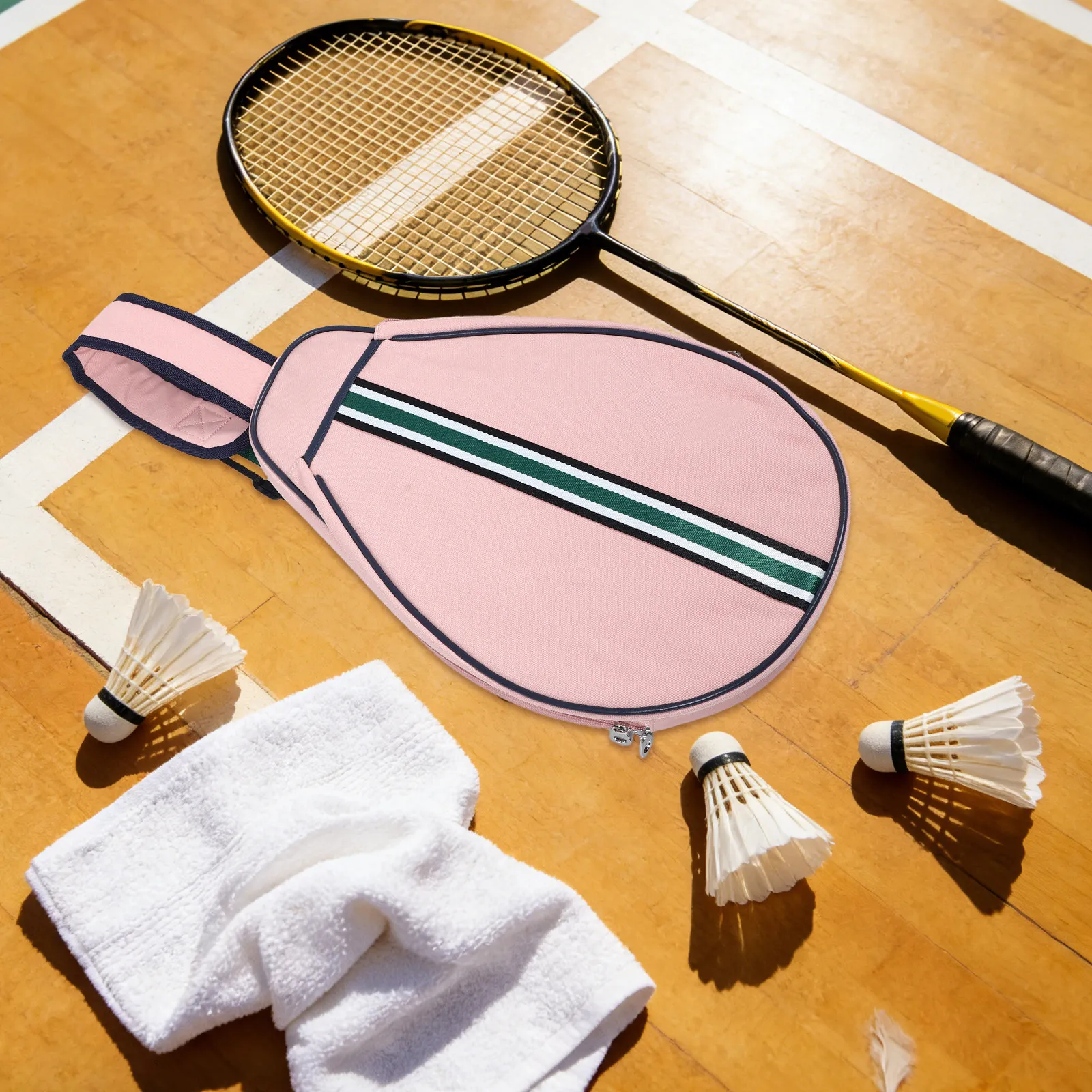 

Lightweight Badminton Tennis Racket Bag Multiple Compartment Sling Case for Organized Carry Outdoor Match Convenience