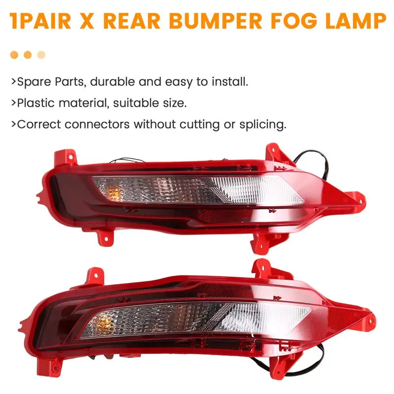 Car Rear Bumper Fog Lamp Reflective Warning Light Brake Light For Tucson 2021-2023 92405-N8000 92406-N8000-A97E