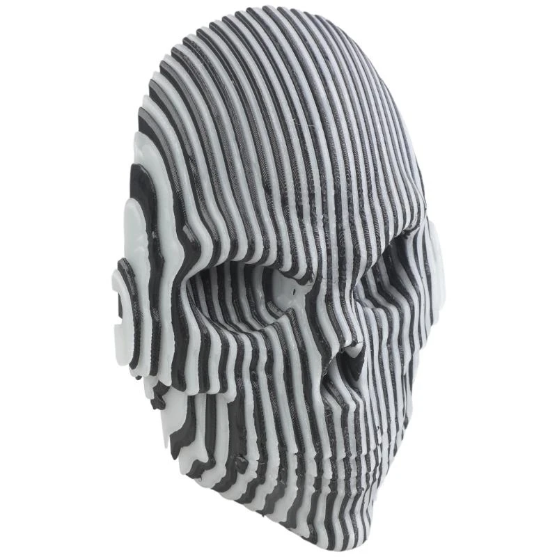 Struttura divisa modulare modello teschio stampato twistabile per decorazioni da scrivania luminose per esposizioni artistiche